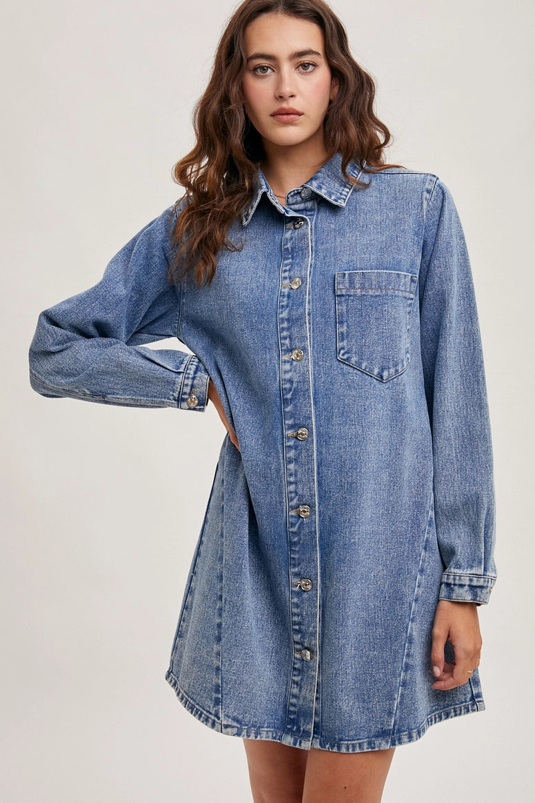 Denim Shirt Dress