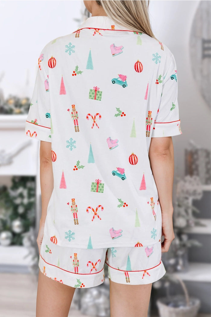 Christmas Button Up Pajama Set