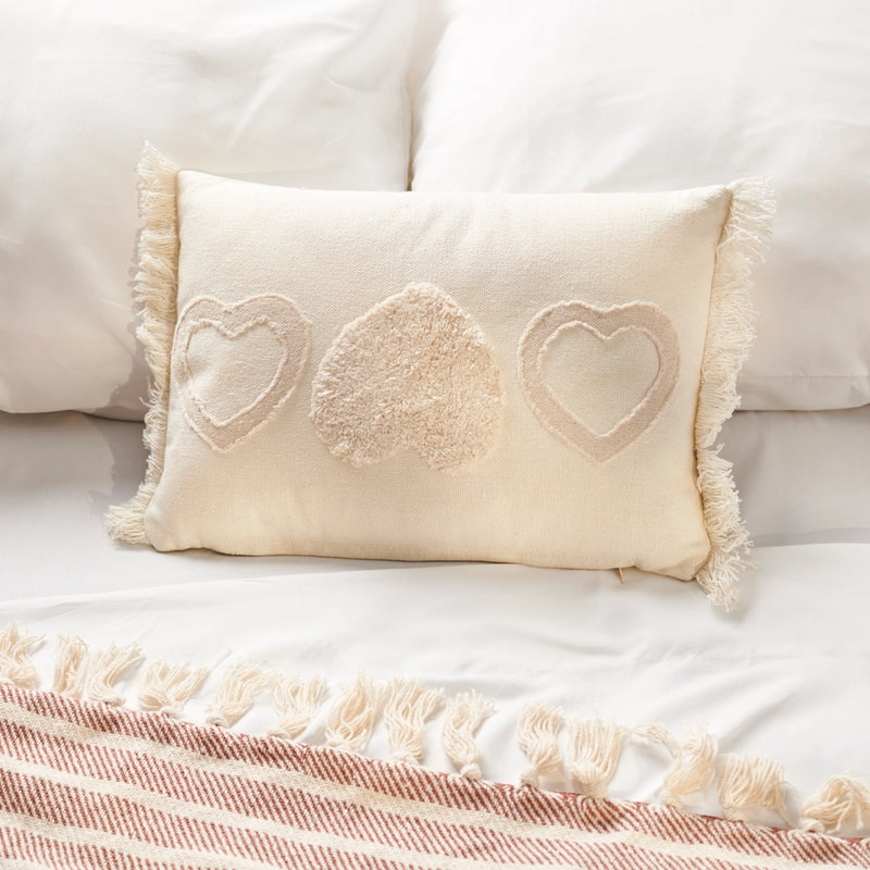 Textured Heart Pillow