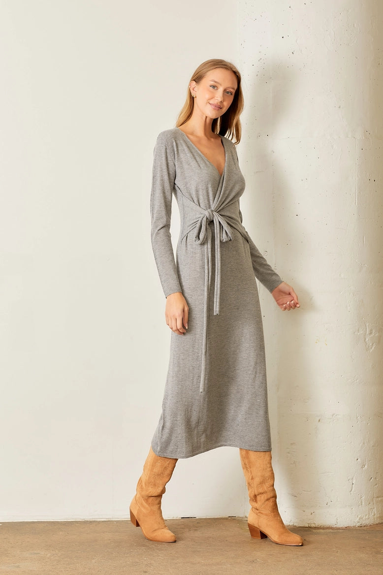 Wrap Sweater Dress