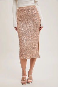 Sequin Midi Skirt