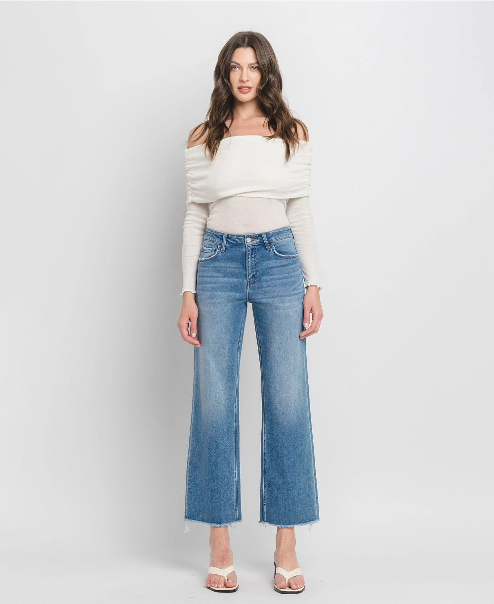 Ankle Wide Leg Jeans