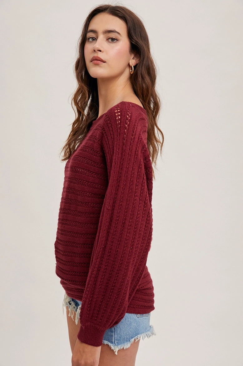 Textured Versatile Pullover