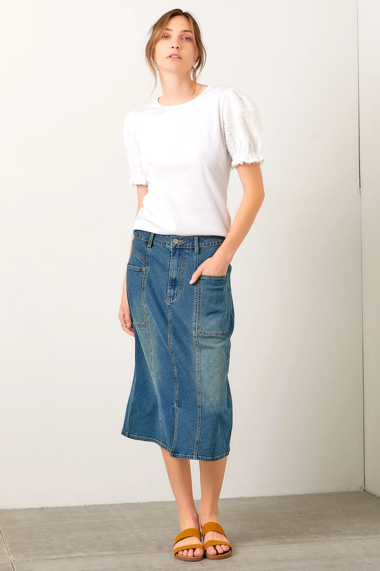 Denim Maxi Skirt