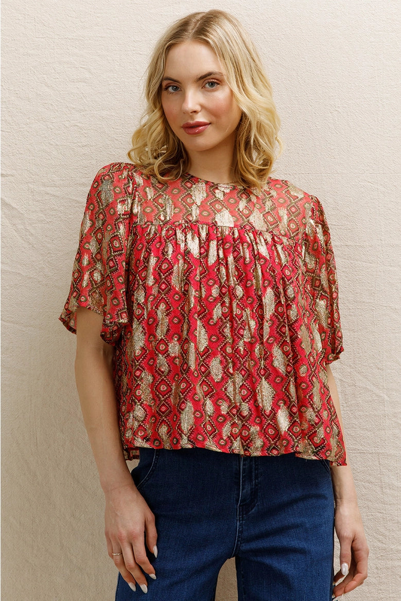 Lurex Spotted Blouse