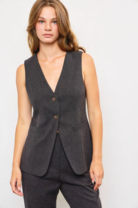 Button Front Vest