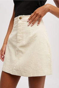 Corduroy Mini Skirt