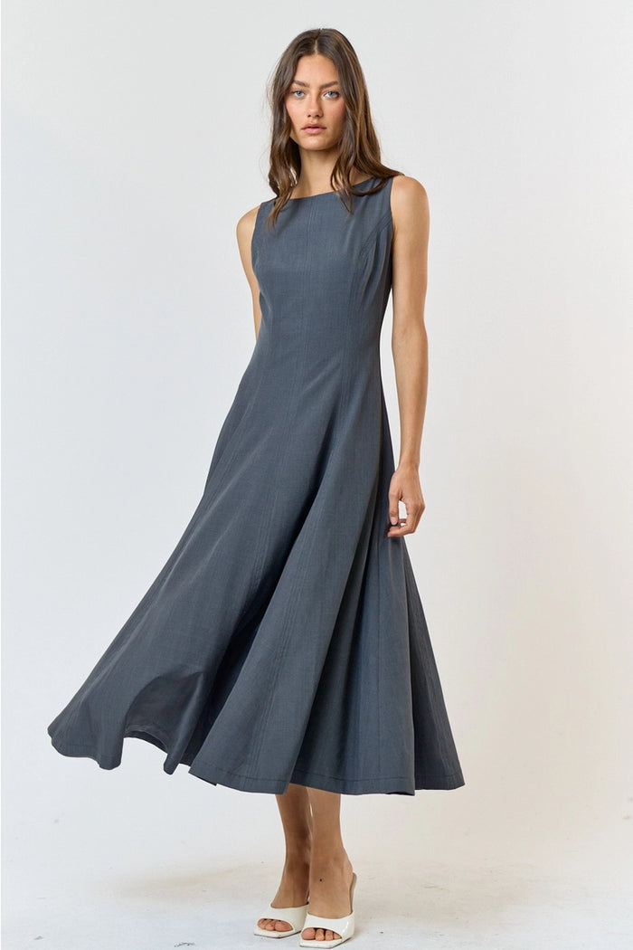 Flared Midi Dress