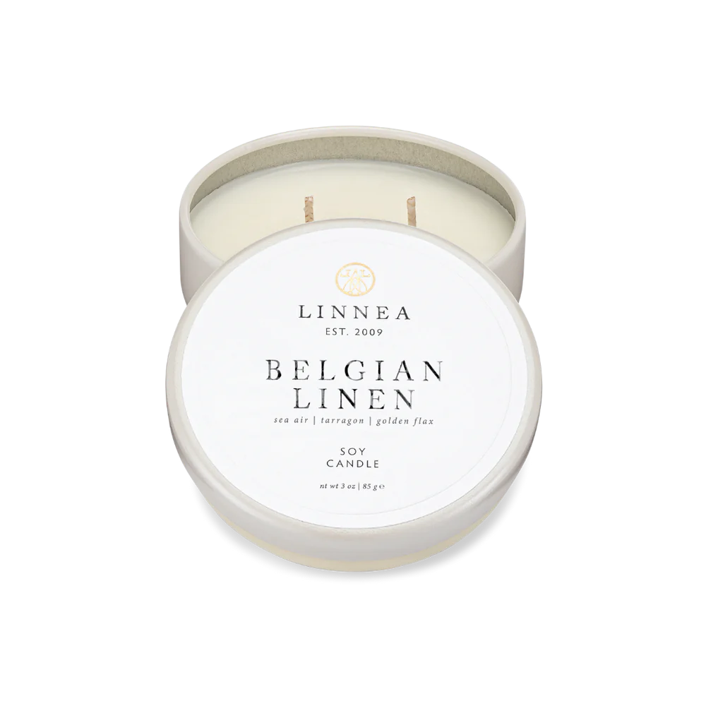 Belgian Linen Petite Candle