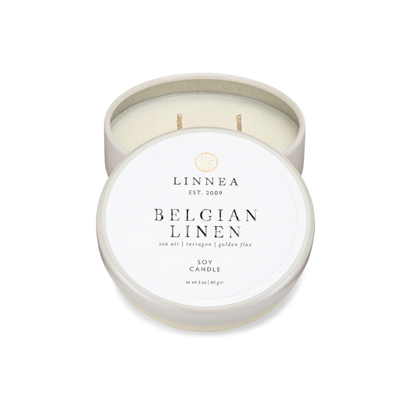 Belgian Linen Petite Candle