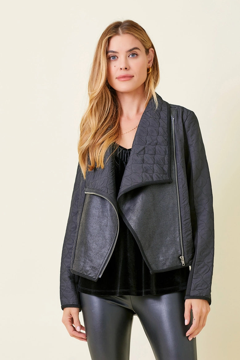 Drape Quilting Jacket