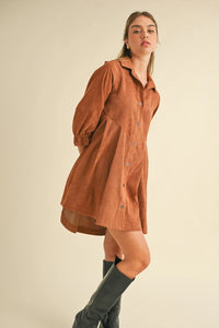 Corduroy Mini Dress