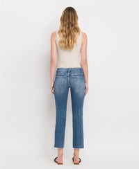 Raw Hem Crop Jeans