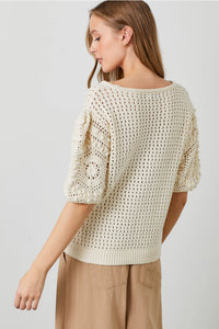 Crochet Sleeve Sweater