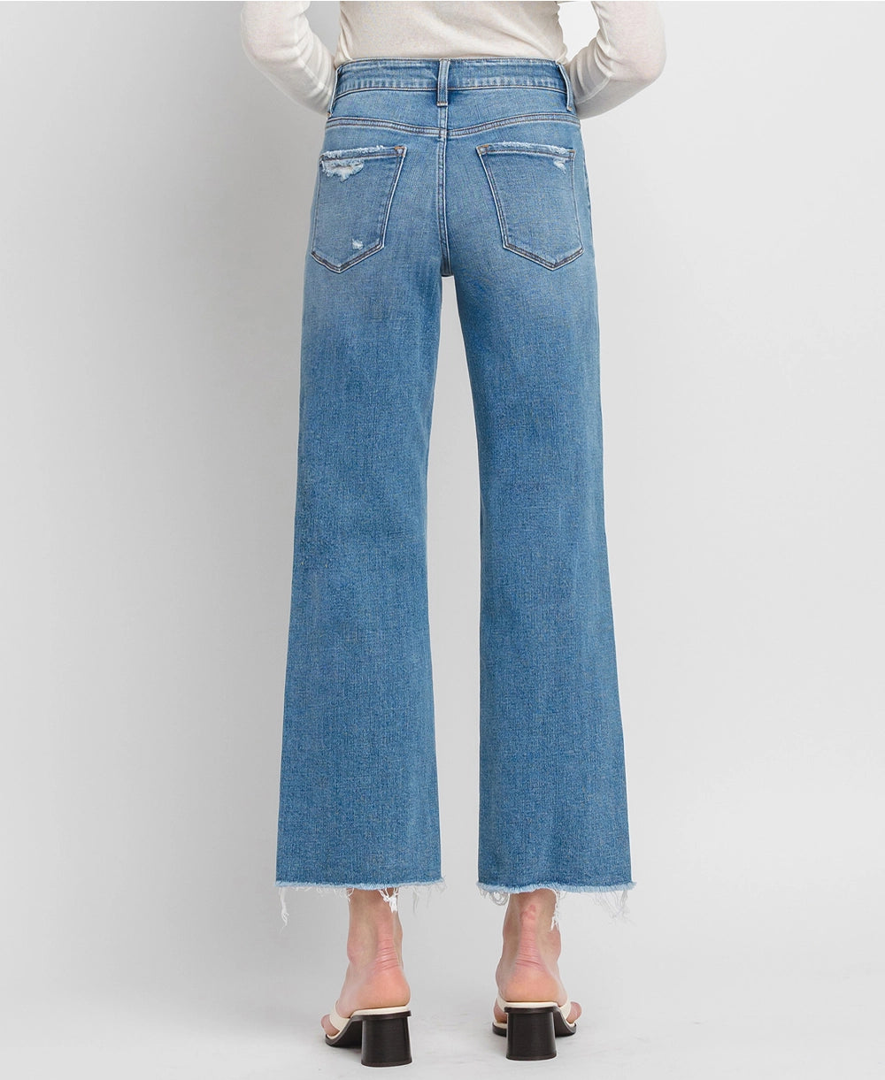 Ankle Wide Leg Jeans