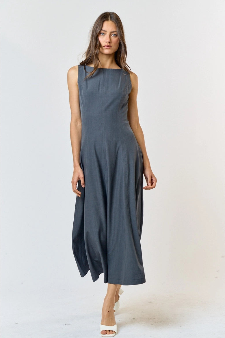 Flared Midi Dress