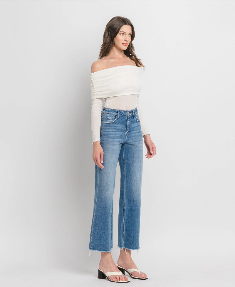 Ankle Wide Leg Jeans