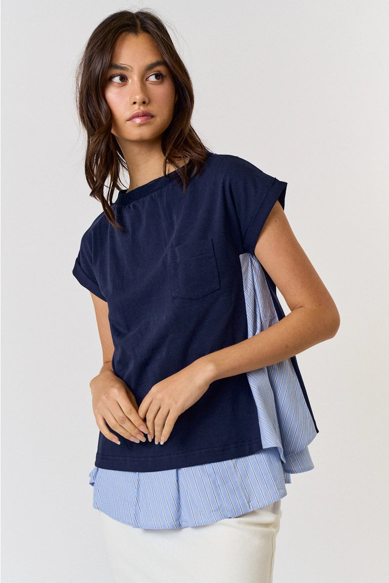 Layered Cap Sleeve Top