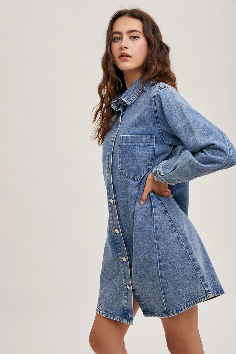 Denim Shirt Dress