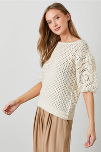 Crochet Sleeve Sweater