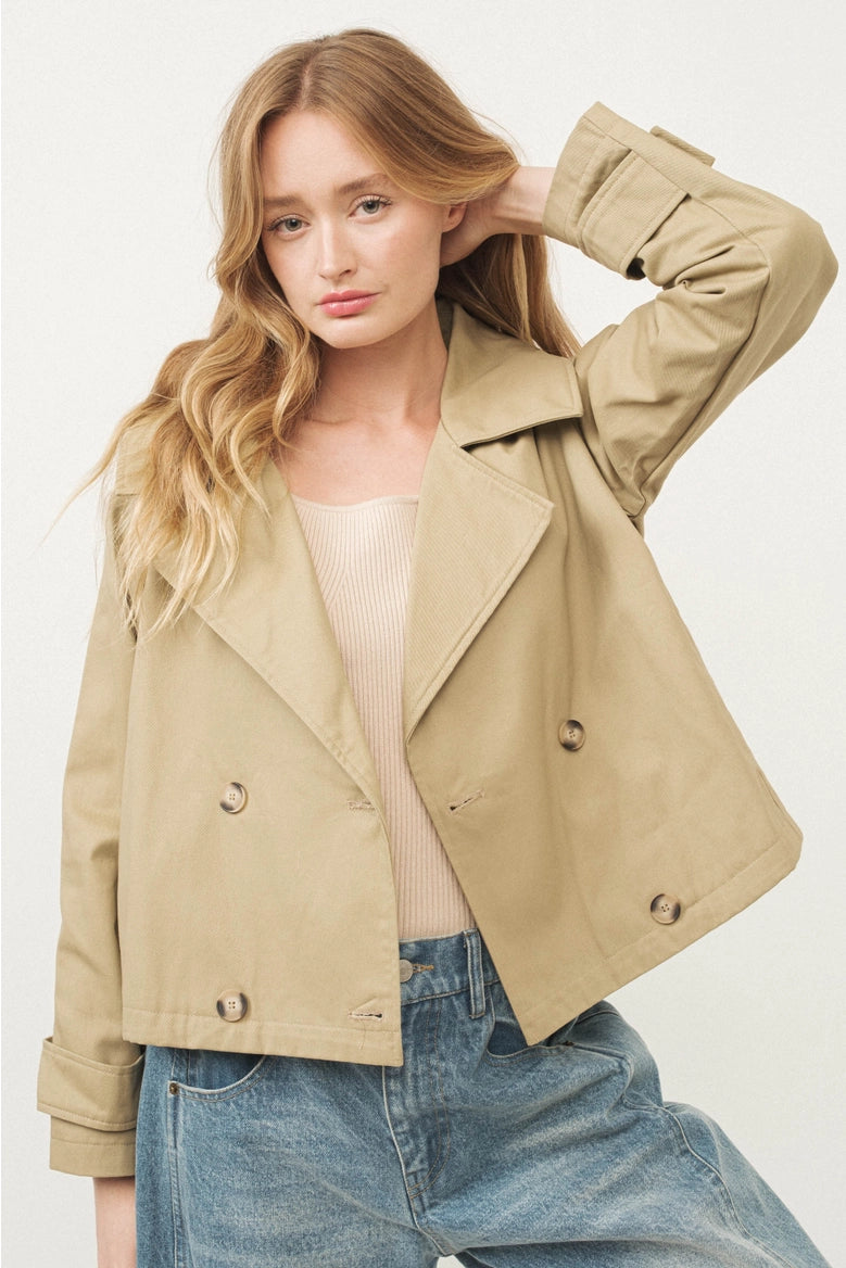 Annie Cropped Trench Jacket