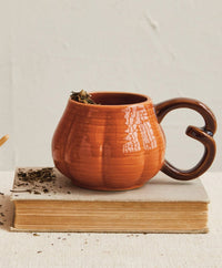 Stoneware Pumpkin Mug