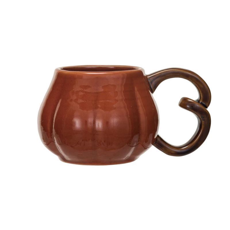 Stoneware Pumpkin Mug