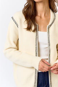 Zipper Sweater Jacket