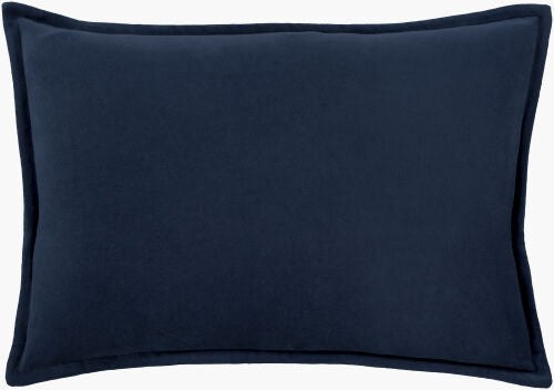 Cotton Velvet Lumbar Pillow 13x19