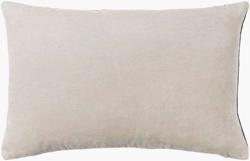 Two Tone Velvet Lumbar Pillow