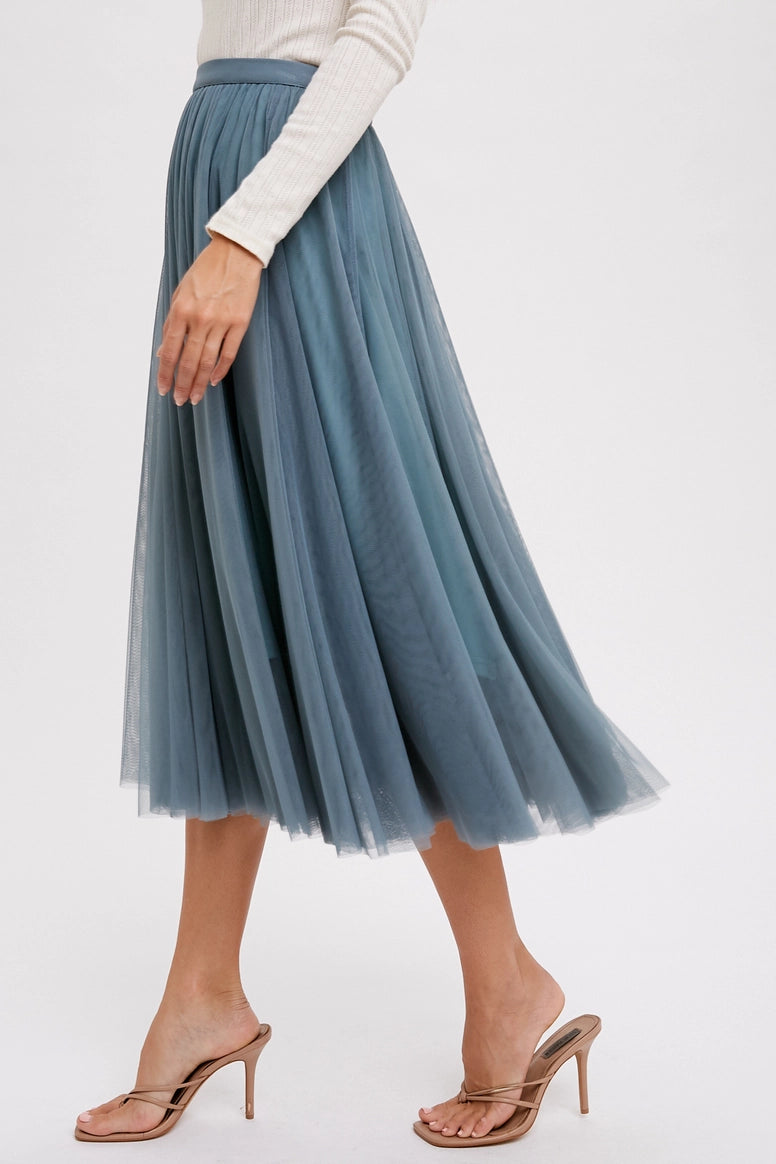 Tulle Midi Skirt