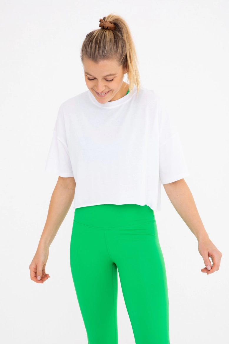 Relaxed Fit Cropped Tee