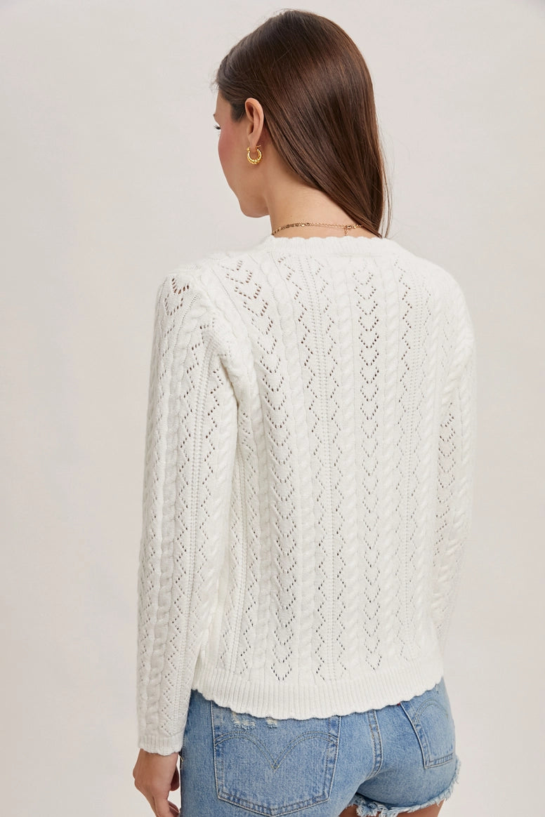 Scallop Edge Sweater