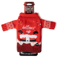 Light Up Wine Bottle Sweater