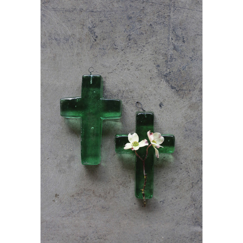 Glass Hanging Cross