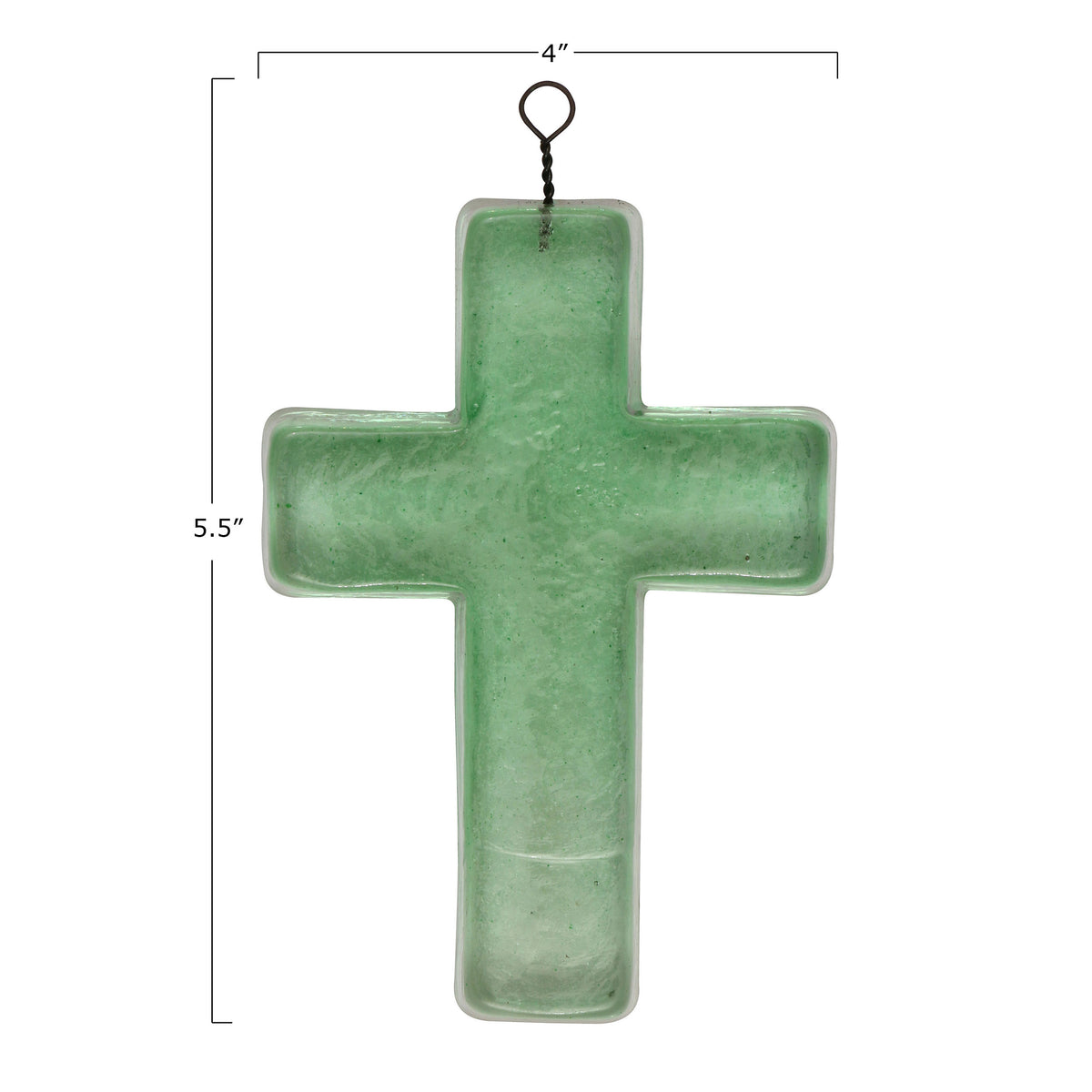 Glass Hanging Cross