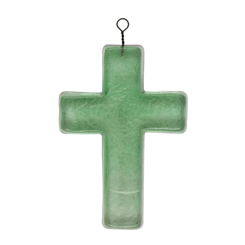 Glass Hanging Cross