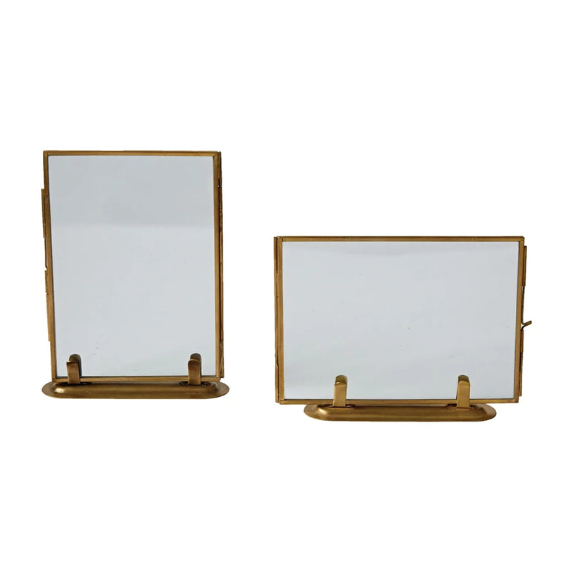 Brass Glass Photo Frame