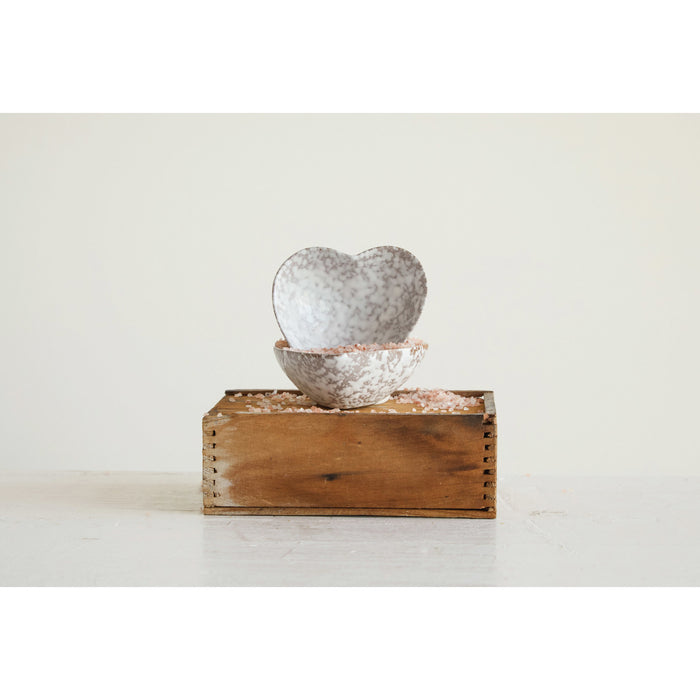 Stoneware Heart Dish