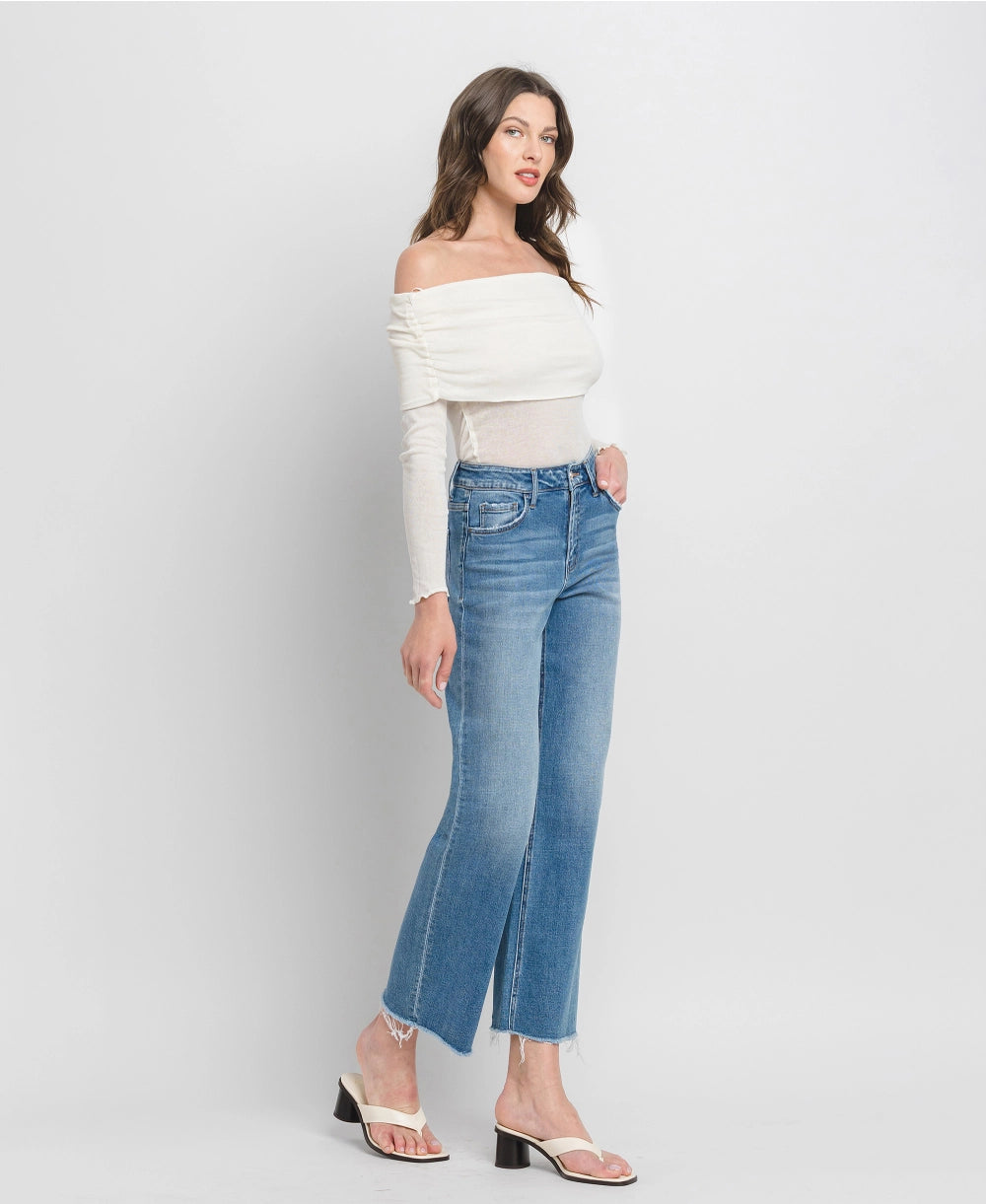 Ankle Wide Leg Jeans