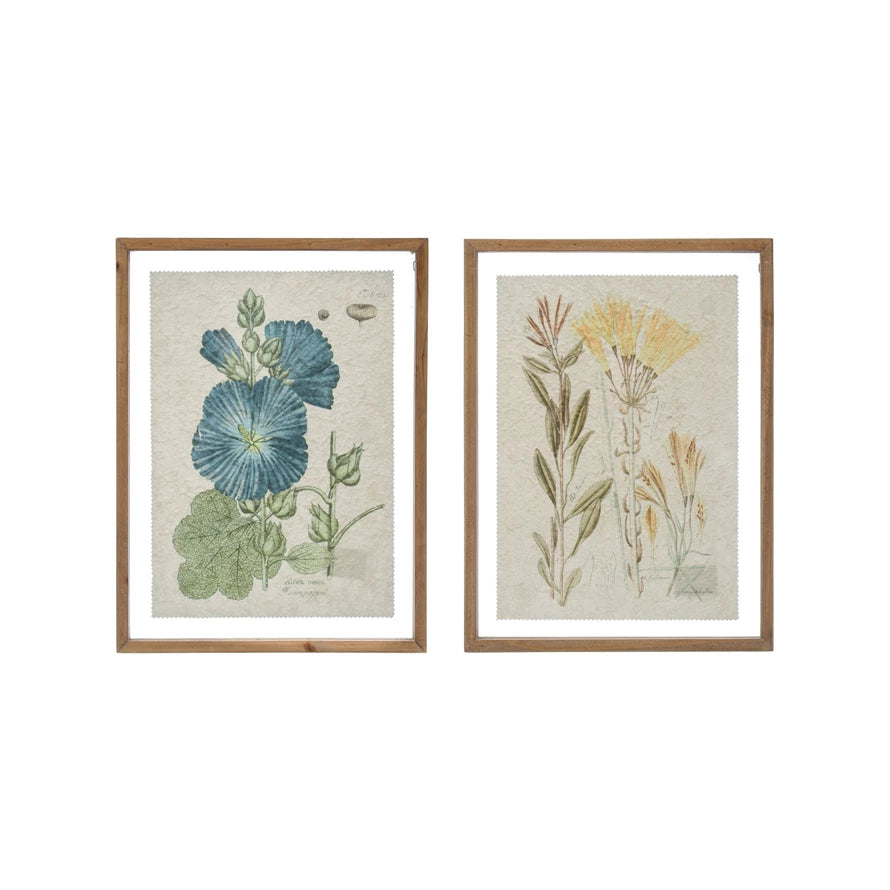 Floral Framed Wall Décor