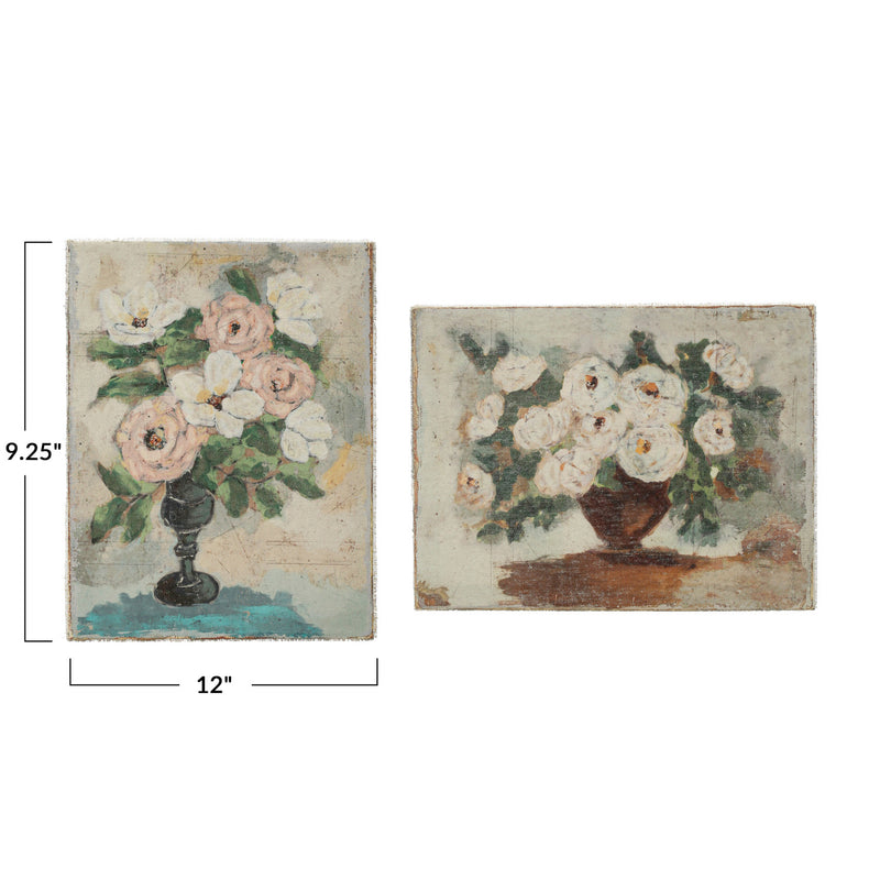 Flowers in Vase Wall Canvas