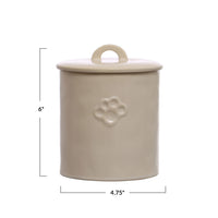 Stoneware Treat Canister