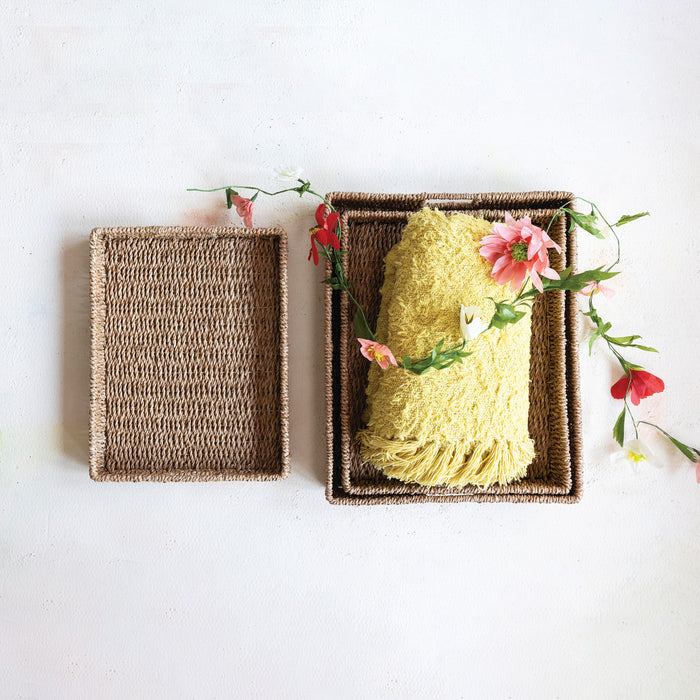 Handled Woven Bankuan Tray