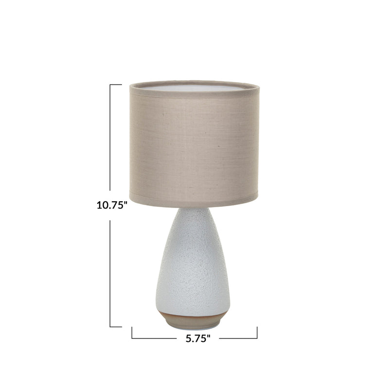 Coarse Stoneware Table Lamp