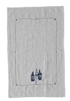 Beverage Embroidered Tea Towel