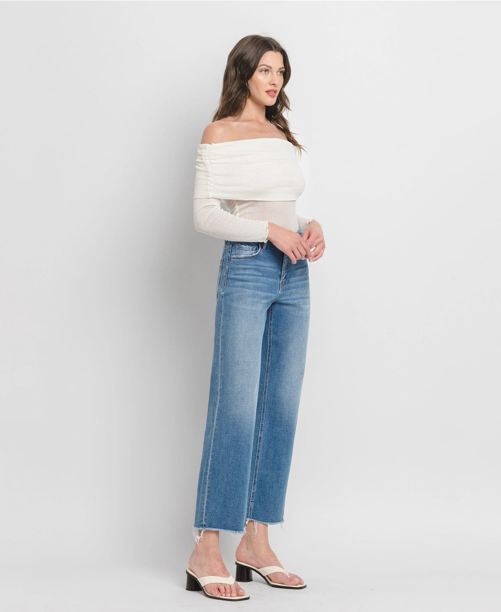 Ankle Wide Leg Jeans