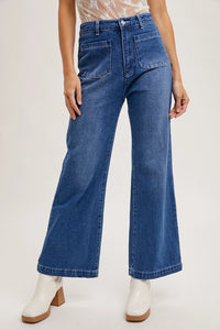 Wide Leg Denim Jeans