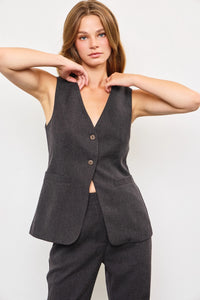 Button Front Vest