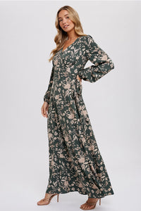 Floral Wrap Maxi Dress